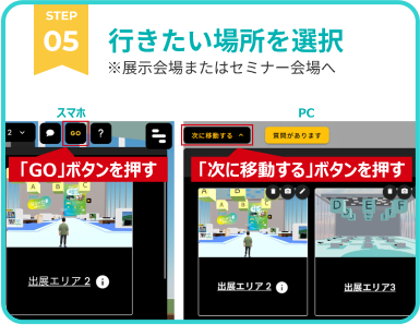 STEP5 行きたい場所を選択